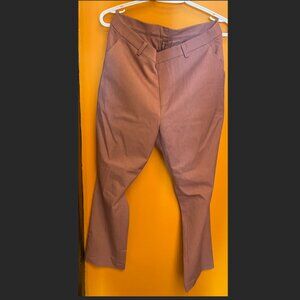 Rose Uniqlo Smart Ankle Dress Pants (Size Large, Tall)